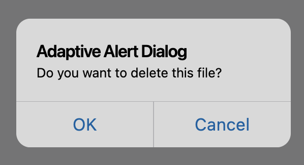 CupertinoAlertDialog